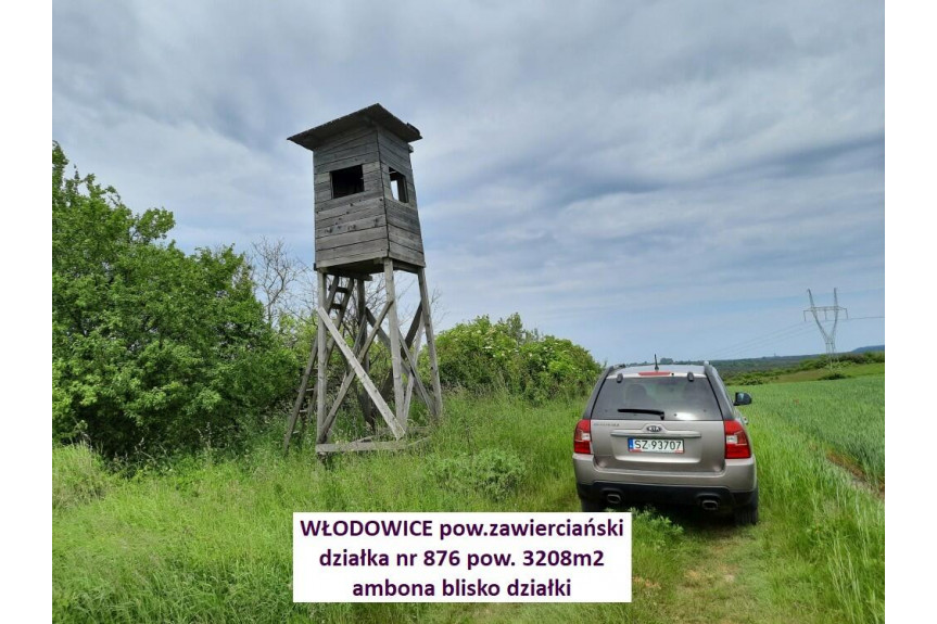 zawierciański, Włodowice, Jura tania działka rolna 3208m2 tylko 24.900zł