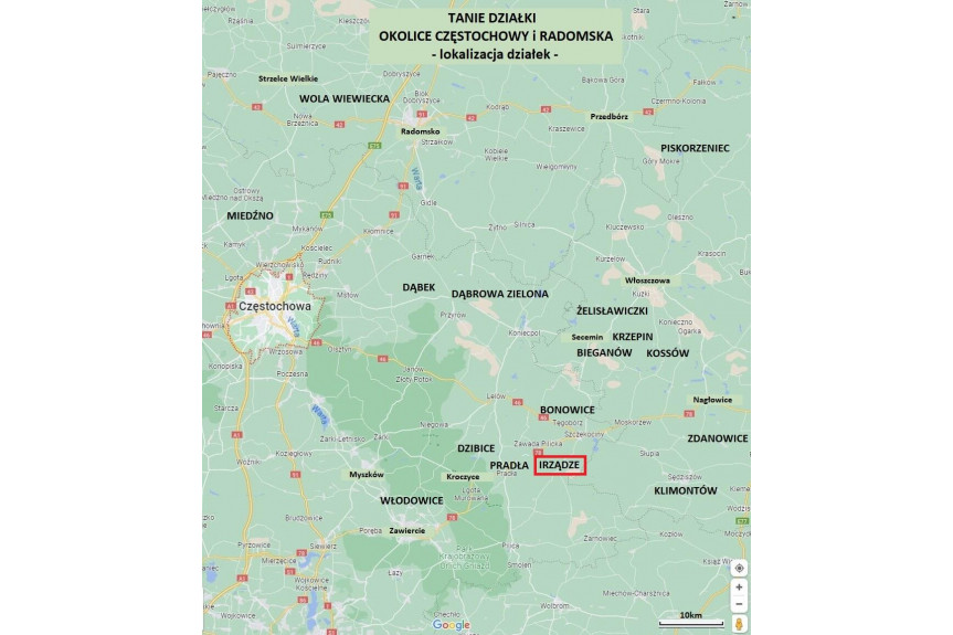 zawierciański, Irządze, Jura tania działka w lesie 3300m2 tylko 24.900zł
