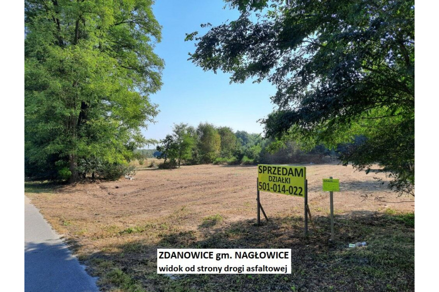 jędrzejowski, Nagłowice, Zdanowice, Tania działka rekreacyjna 997m2 tylko 34.900 zł