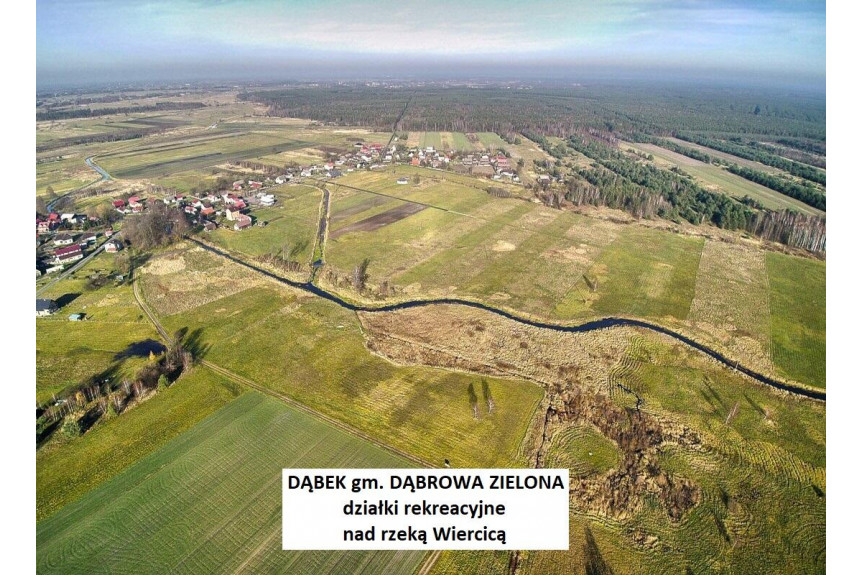 częstochowski, Dąbrowa Zielona, Dąbek, Jura 3021 m2 blisko rzeczki tylko 54.900 zł